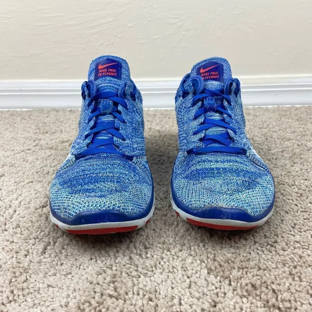 Nike Free TR Flyknit Running Shoes - Racer Blue